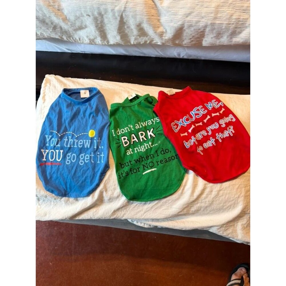Set of 3 dog tshirts